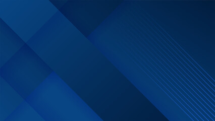 Obraz premium Modern dark blue abstract background. Vector abstract with science, futuristic, energy technology concept over dark blue background. Blue business presentation background