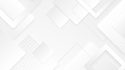 Abstract white background. Minimal geometric white light background abstract design.