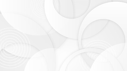 Abstract white background with grey hi-tech polygonal business corporate concept