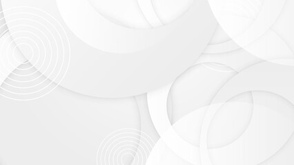 Abstract white background with grey hi-tech polygonal business corporate concept