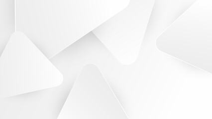 Abstract white background with grey hi-tech polygonal business corporate concept