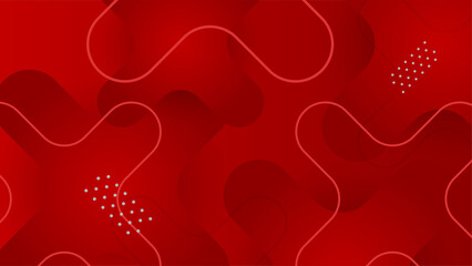 Abstract lines pattern technology on red gradients background