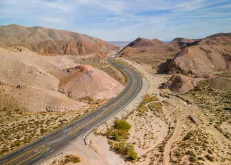 Fototapeta na wymiar Red rock canyon state park, in Mojave desert, California.