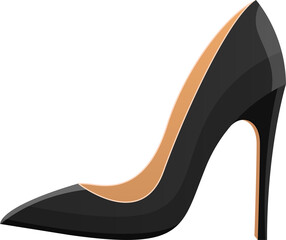 High heel shoes clipart design illustration