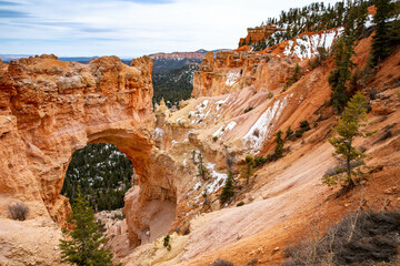 natural bridge or arch at bryce canyon national park