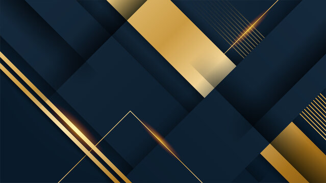 Abstract black and gold shapes background © Badr Warrior