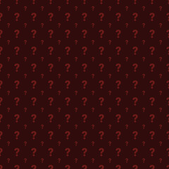 Seamless vector pattern with white question marks
