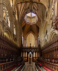 Poster view of the High Altar choir and Presbytery in the Ely Cathedral © makasana photo