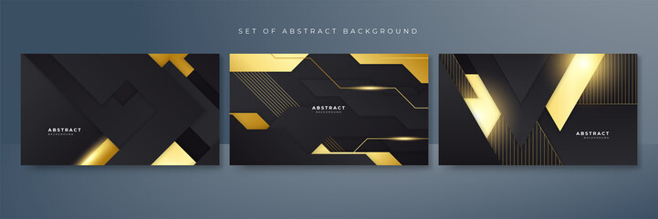 Luxury black and gold background