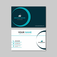 business card template modern elegant vector