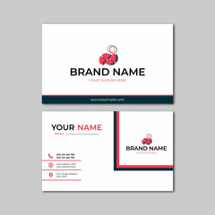 business card template modern elegant vector