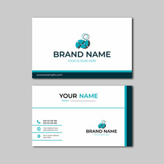 business card template modern elegant vector