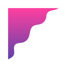 gradient corner border element
