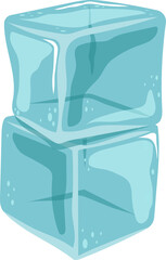 Fototapeta na wymiar Ice cube clipart design illustration