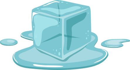 Ice cube clipart design illustration