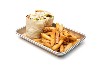 Bar Food: BBQ Chicken Wrap With Fries