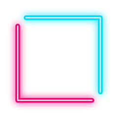 neon two tone square frame
