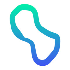 gradient blob line element
