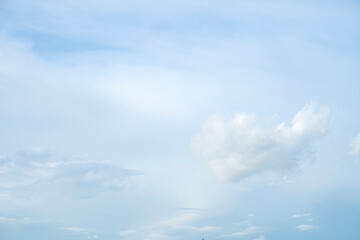 Beautiful clouds. Summer blue sky cloud gradient light white background.