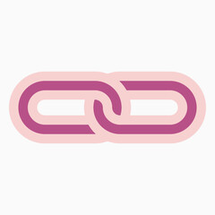 chain icon, link vector, chained illustration