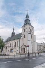 Fototapeta na wymiar Piotrkow Trybunalski, Poland - May 30, 2022: Church of the Bernardines of the Exaltation of the Holy Cross in Piotrkow Trybunalski.
