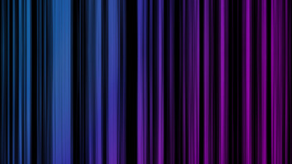 Abstract background with colorful horizontal lines on black background. Animation. Beautiful multi-colored lines move or flicker horizontally on black background