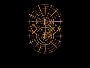 Imaginatory fractal abstract background Image