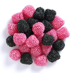 Blackberry and raspberry jelly candies