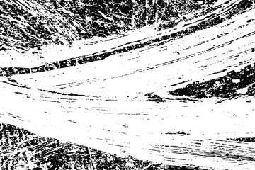 Grunge black and white vector texture. Monochrome dirty background. Abstract worn surface