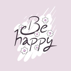 Be happy message