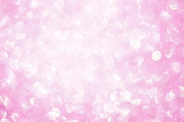 Shiny blurred pink background with silver round bubbles