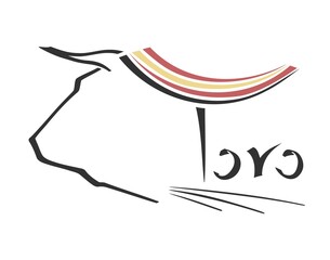 Spanish bull illustration