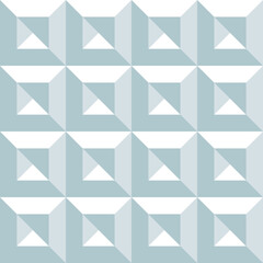Fototapeta premium Seamless geometric pattern with 3d effect