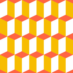 Obraz premium Seamless geometric pattern with 3d effect
