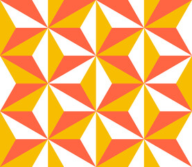 Seamless geometric pattern with 3d effect