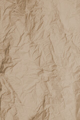 Crumpled white paper background.