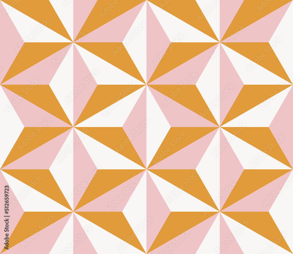 Aufkleber seamless geometric pattern with 3d effect