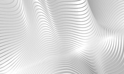 Wave curved abstract background surface