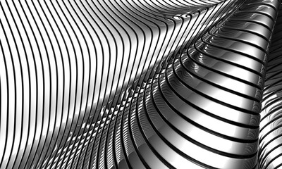 Metallic abstract steel stripe pattern background