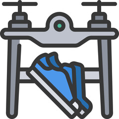 Drone Sneakers Shipment Icon
