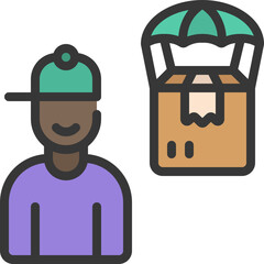 Male Drop Shipper Icon