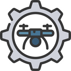 Drone Engineering Icon