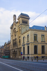 Fototapeta na wymiar Great Synagogue of Europe in Brussels, Belgium
