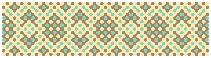 Multicolor truchet tiling connections illustration
