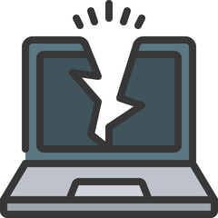 Broken Laptop Icon