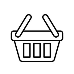 Koszyk na  zakupy - ikona wektorowa