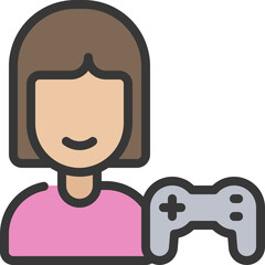 Gamer Girl Icon