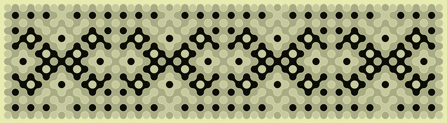 Multicolor truchet tiling connections illustration