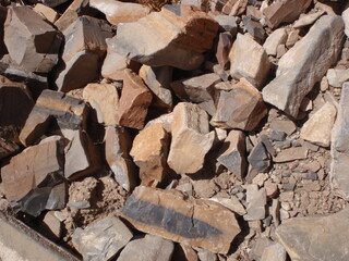Rocks in multiple colors 