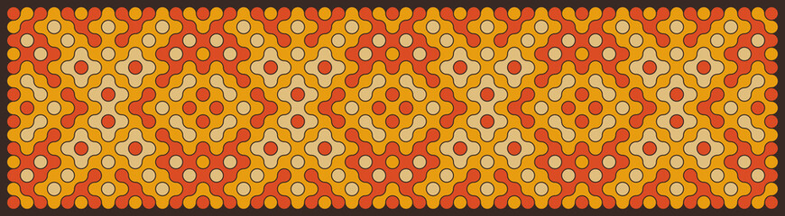 Multicolor truchet tiling connections illustration